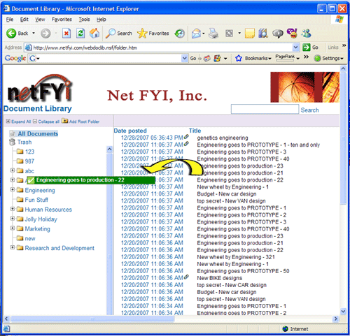 Click to see live Domino web doc lib demo!